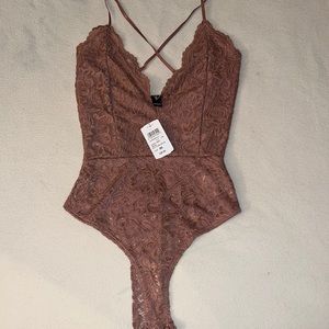 Windsor XS Mauve Laced Bodysuit